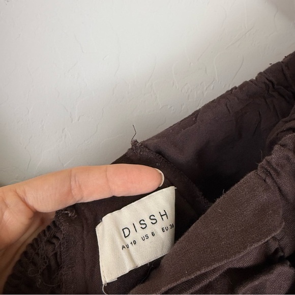 DISSH Sara Chocolate Brown Puff Sleeve Mini Dress - Picture 8 of 10